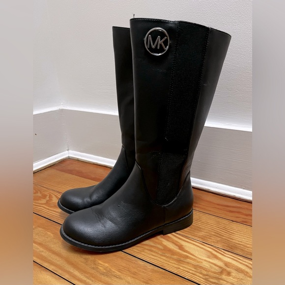 MICHAEL KORS BOOTS EMMA LIBERTY BLACK FOR GIRLS Size 2 - Picture 5 of 11